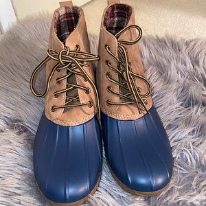 Henry Ferrera brown/blue classic duck boots